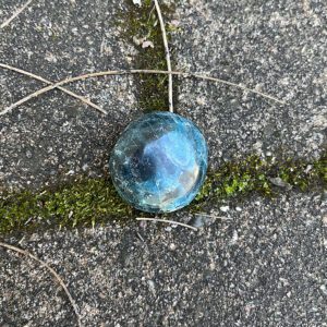 Blue Apatite Palmstone (bap2)