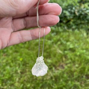 Quartz in Sterling Silver Net with Chain (gift5)