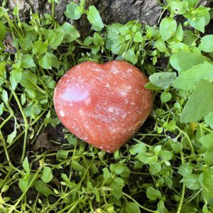 Orange Calcite Heart (oc13)