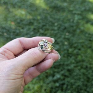 Magical Delights Tourmaline and Emerald Ring (mdfb160)